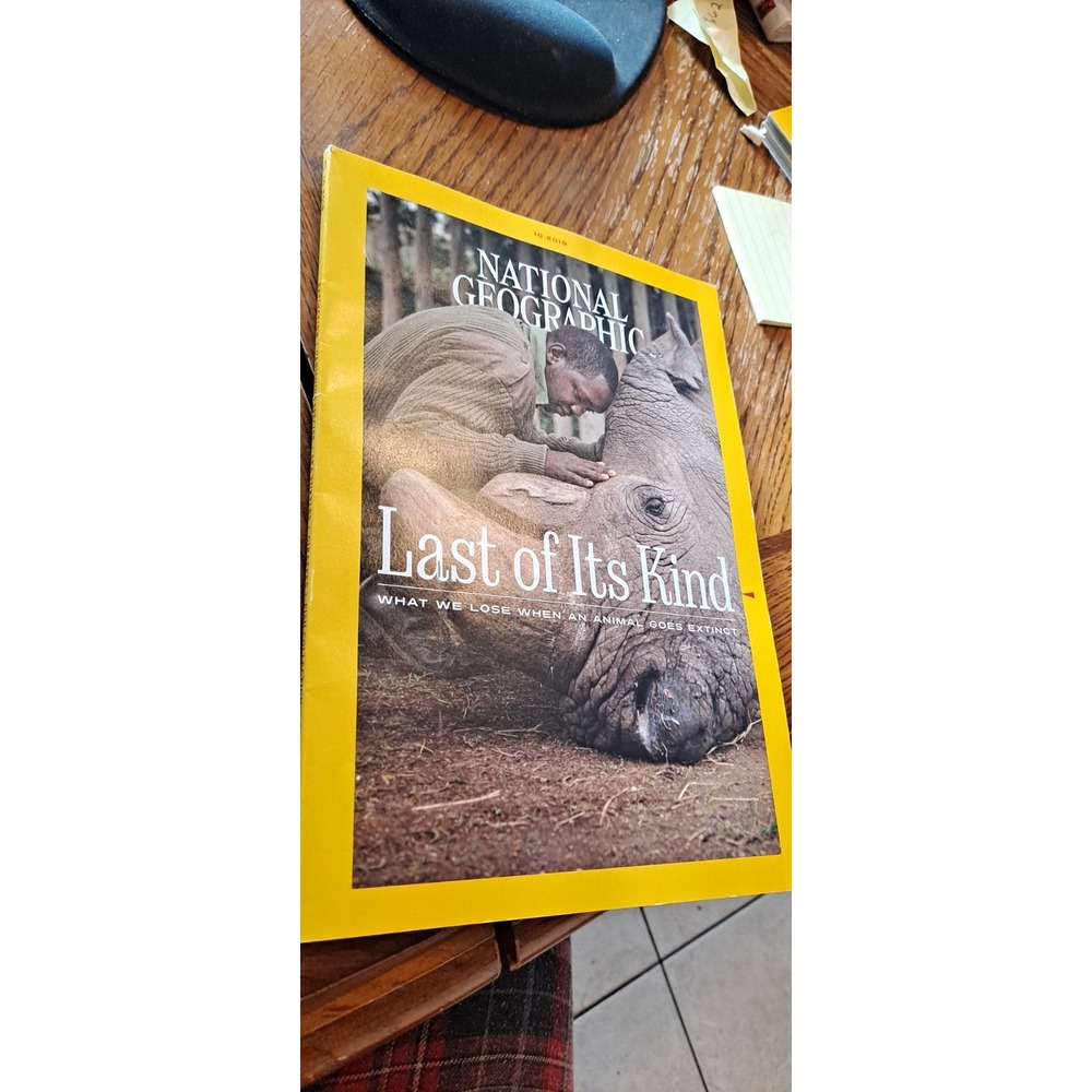 National Geographic October 2019 Last of it's Kind Animal extinction